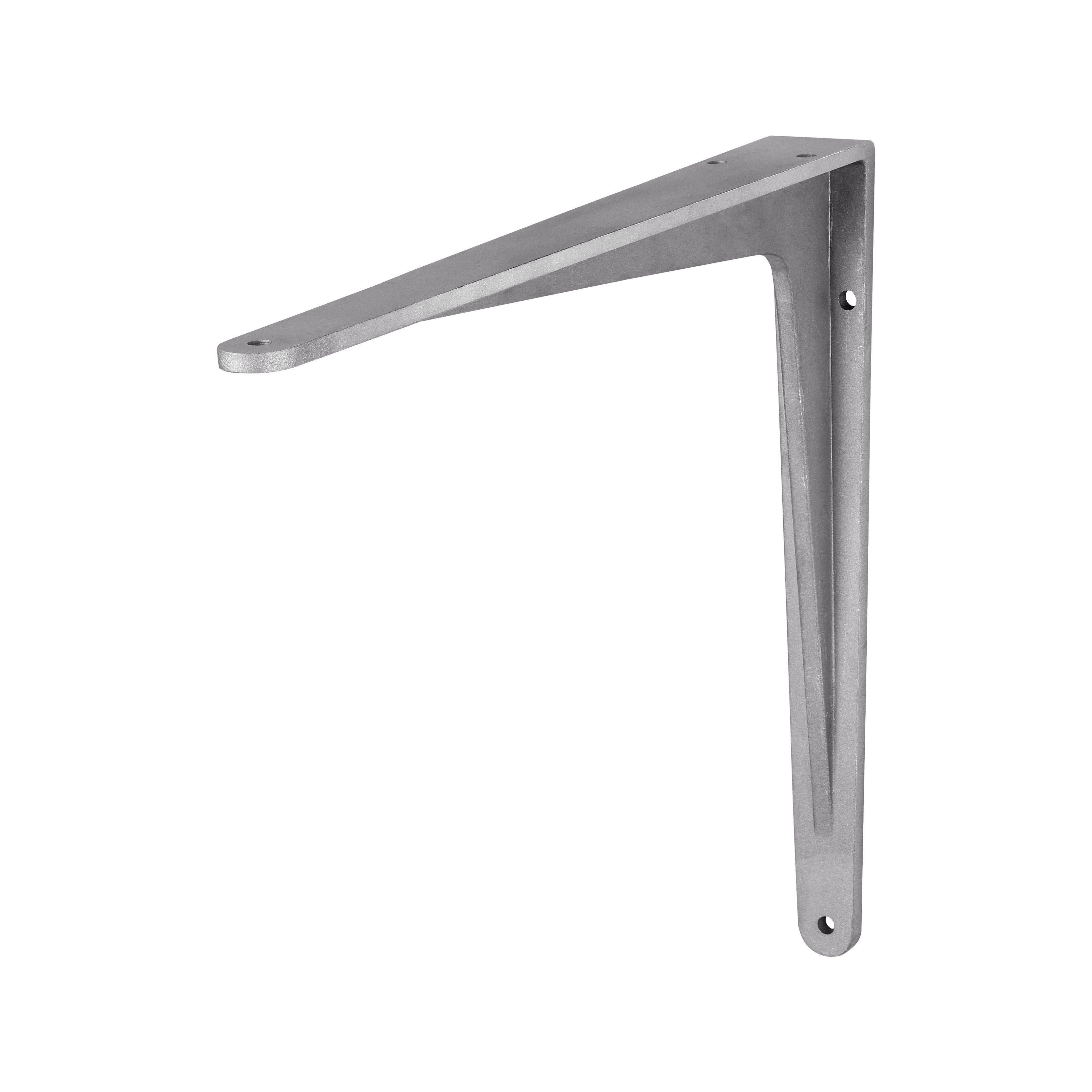 Heavy Duty HERAKLES Shelf Bracket - 6 Inch Steel L Brackets for Floating Shelves, Wall Mounted Shelving (Set of 4) - Perfect for Home Storage, Garage Organization & DIY Bookshelf Projects