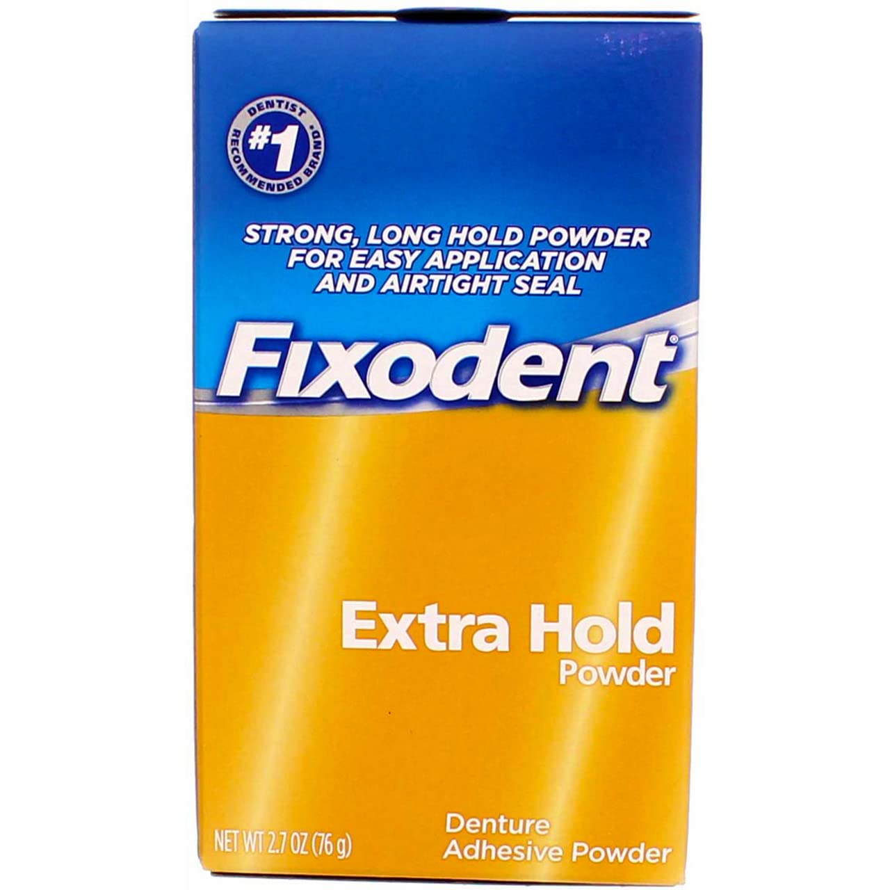 Fixodent Extra Hold Denture Adhesive Powder, 2.7oz (Pack of 24) - Secure Dentures All Day for Comfortable Eating & Speaking - Ideal for Active Lifestyles & Travel