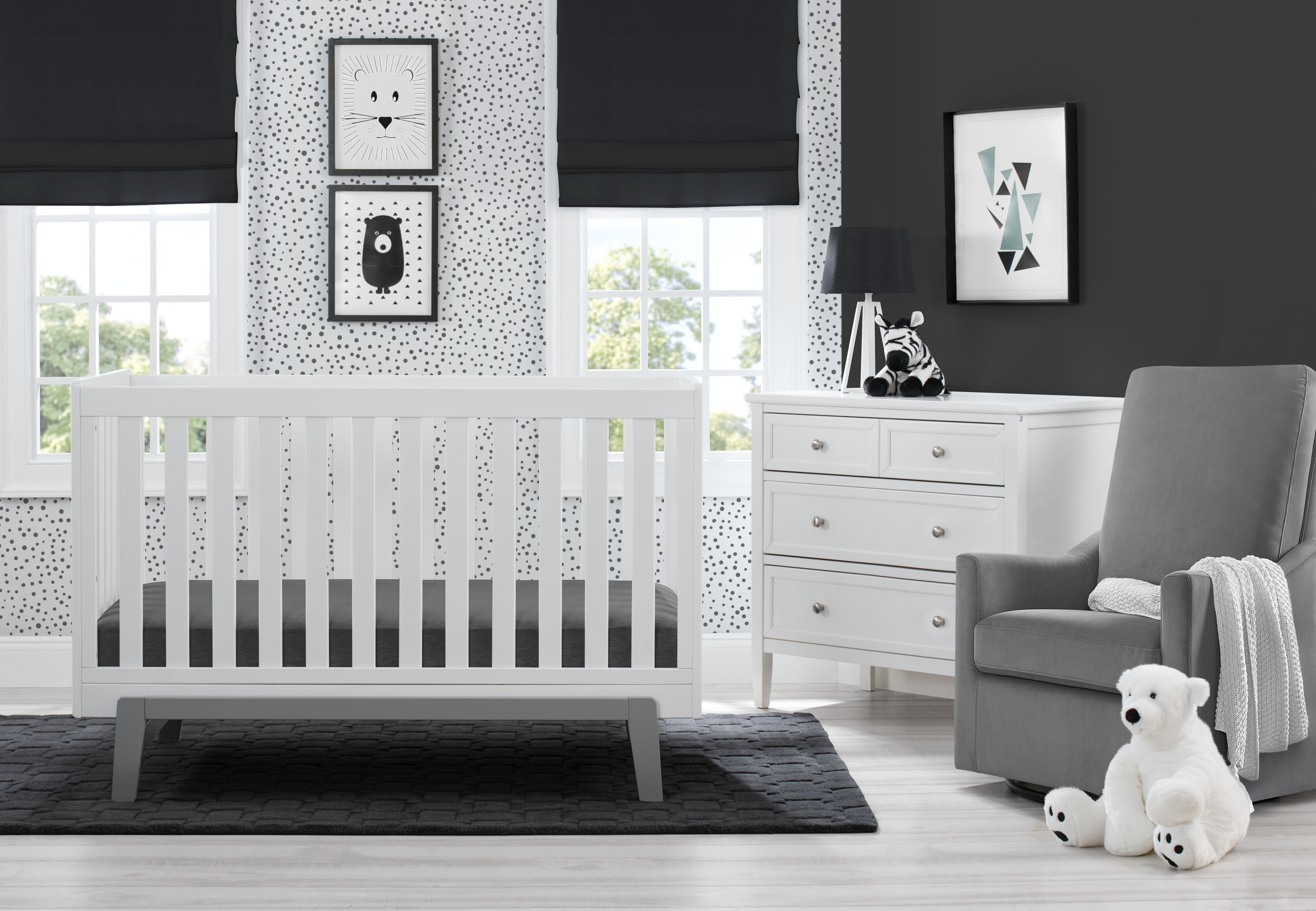 Aster 3-in-1 Convertible Baby Crib - Toddler Bed & Daybed - Nursery Furniture for Newborns to Kids | Perfect for Small Spaces & Modern Nurseries