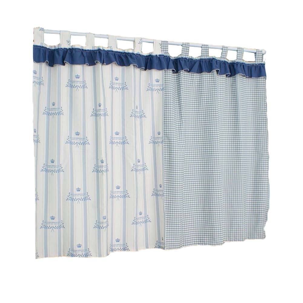 Short Kitchen Cloth Curtains for Small Windows - Half Blackout Cafe Style Window Treatments for Kitchen, Bathroom & Office