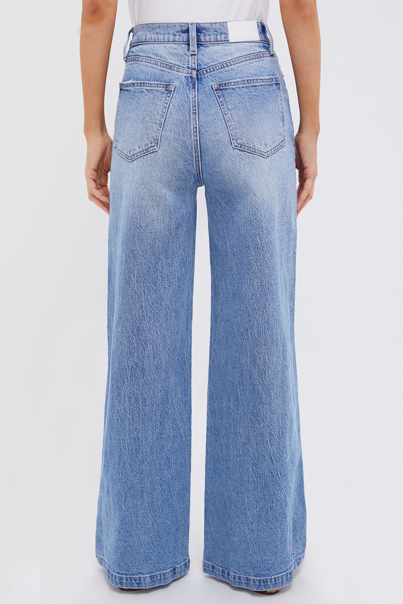 Break Lana High Rise Ultra Wide Leg Jeans for Women - Comfortable Stretch Denim Pants for Casual Wear, Office & Date Night Outfits