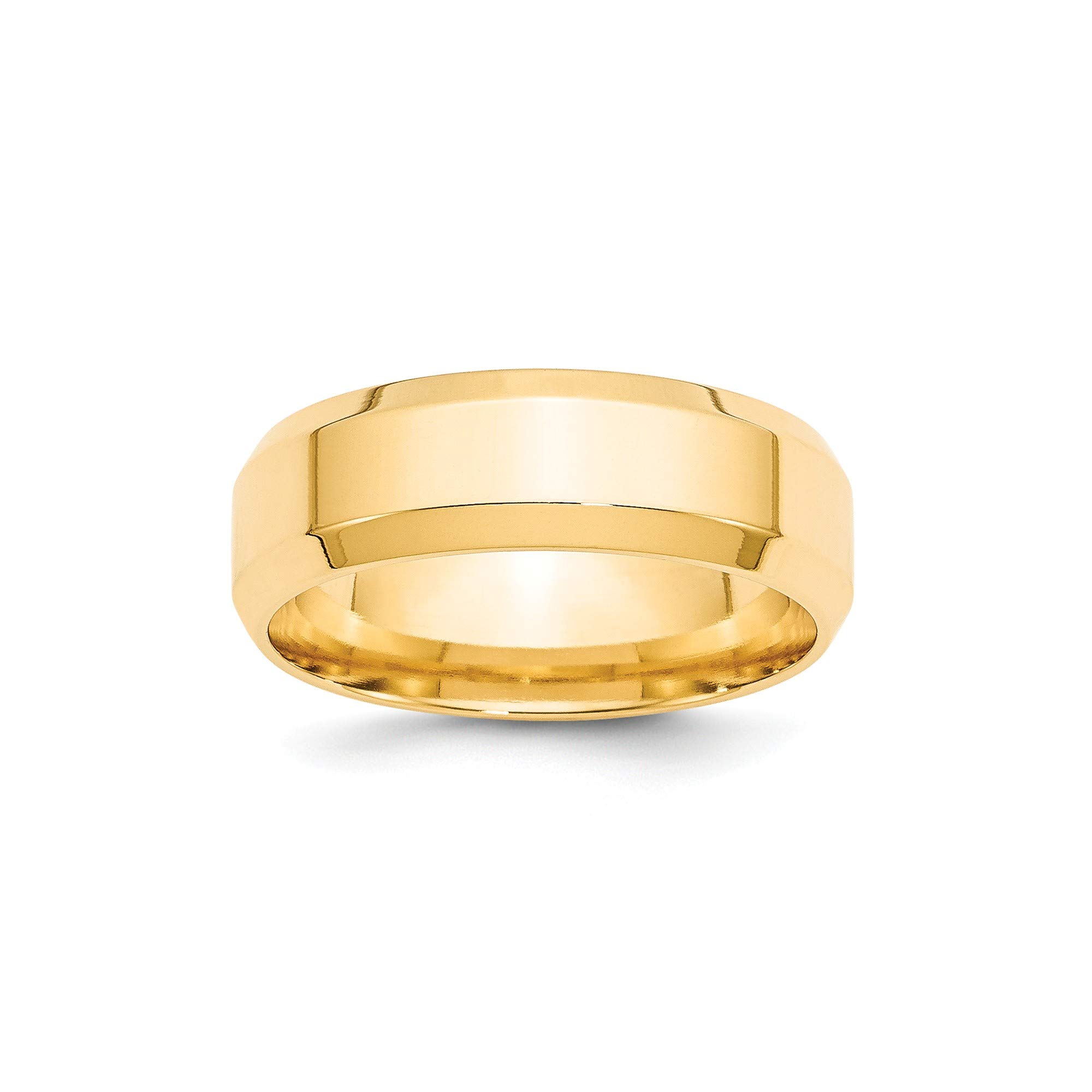 14k Yellow Gold Comfort Fit Band Ring for Men - Size 10.5 for Wedding & Gifts