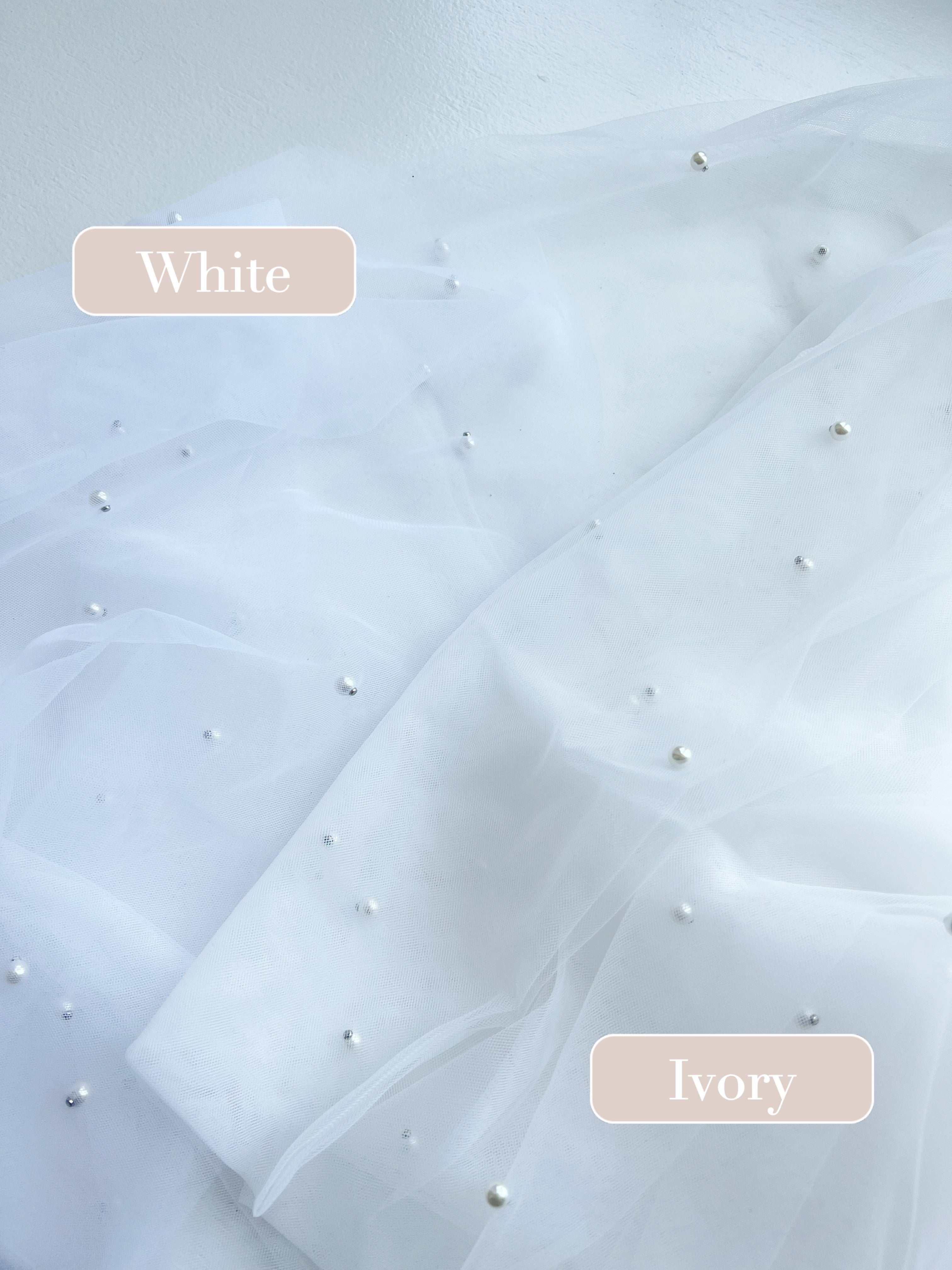 Elegant Diana Cathedral Length Wedding Veil with Pearl Embellishments - Perfect for Bridal Ceremonies and Formal Events