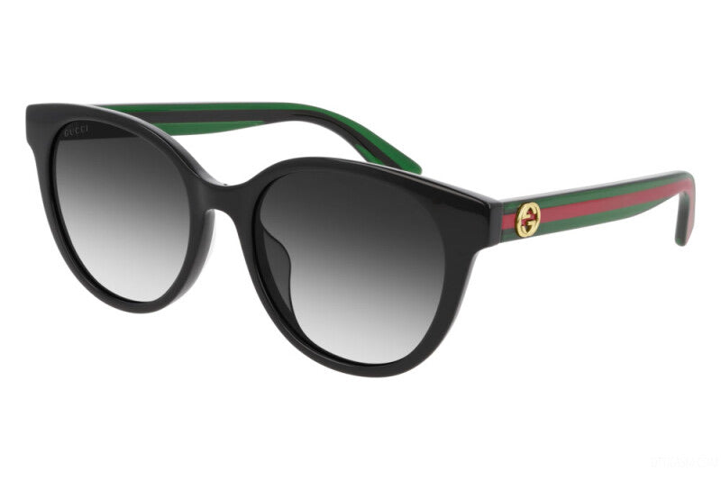 Gucci GG0702SKN Black Striped Sunglasses for Women - Stylish Designer Shades for Outdoor, Beach & Fashion Events