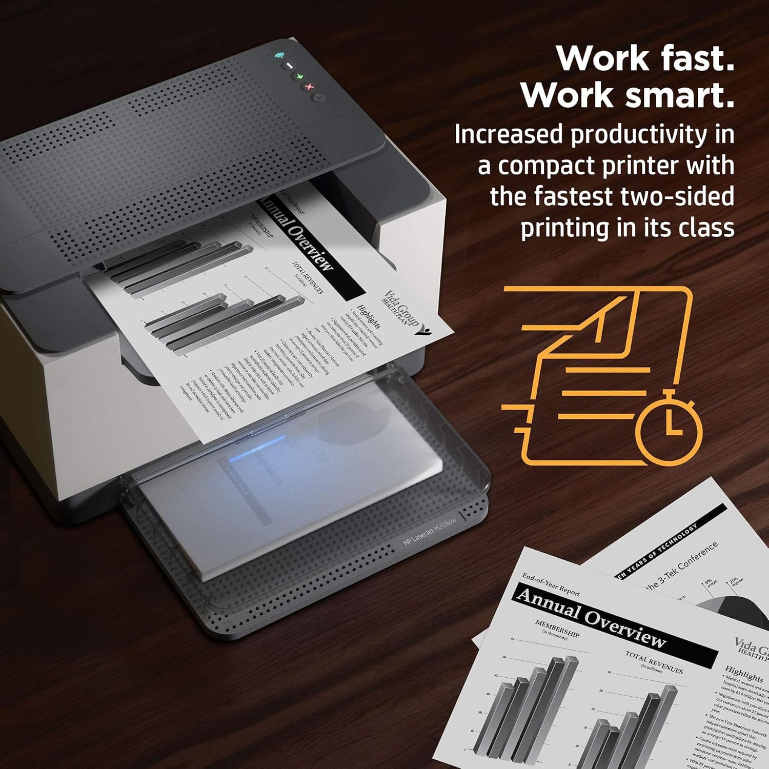 HP Laserjet M209dw Wireless Monochrome Laser Printer - Fast 29ppm Printing, Automatic 2-Sided Duplex, Dual Band WiFi - Ideal for Home Office & Small Business | Compact Black & White Printer (Renewed) | Perfect for Documents, Reports & Everyday Printing Needs