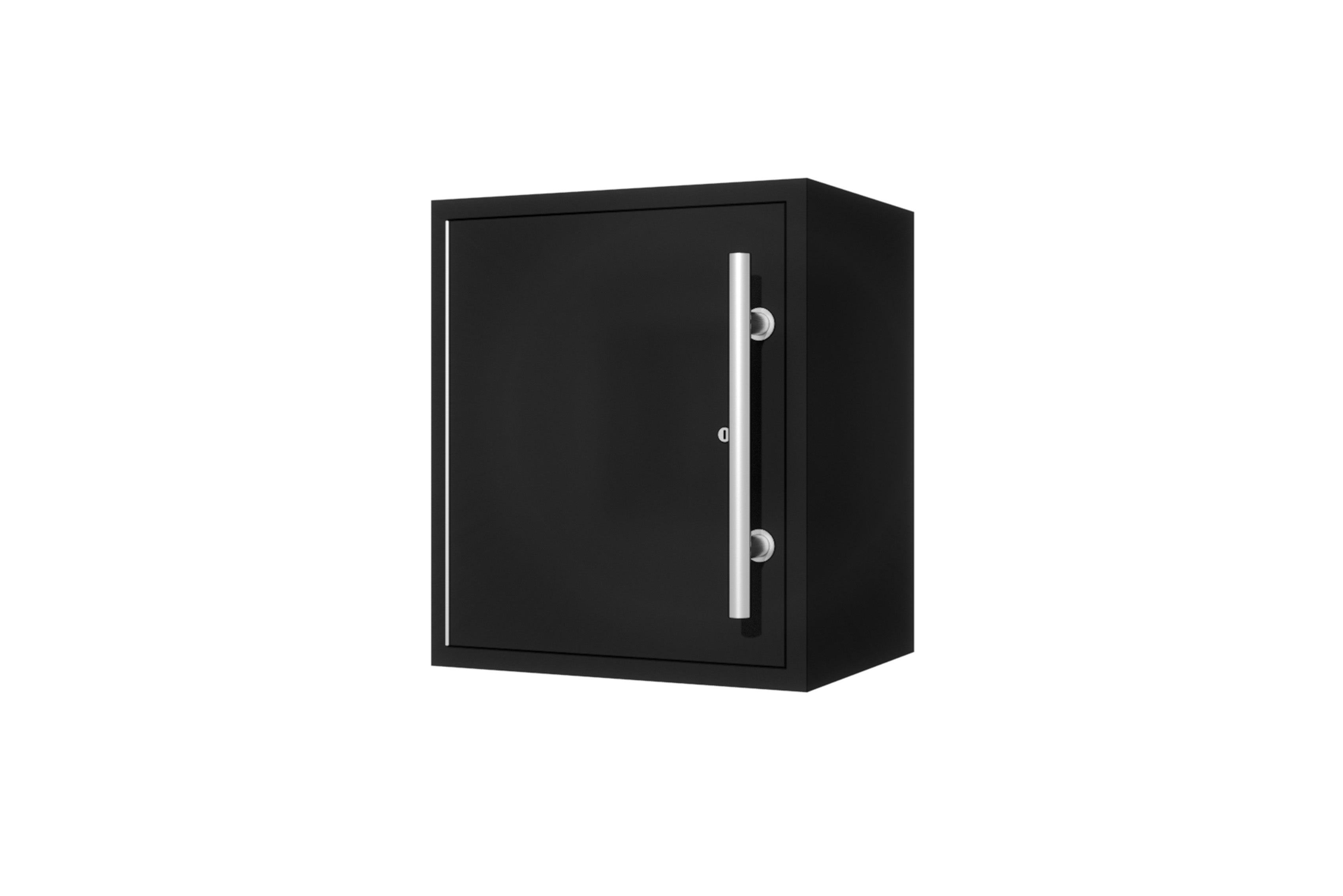 ProSlat LUX 1 Door Wall Mount Cabinet - 20 Inch Wide Storage Organizer for Garage, Kitchen, or Office - Heavy Duty Metal Wall Cabinet with Adjustable Shelves