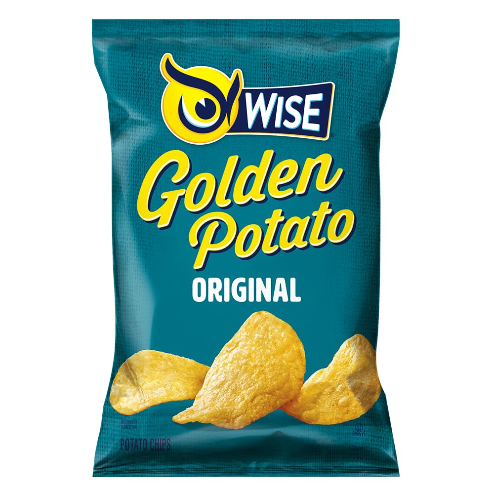 Wise Snacks Golden Original Potato Chips - 40 Pack (0.75 Oz Each) & 12 Pack (3.25 Oz Each) - Crunchy Snacks for Parties, Lunch Boxes & On-the-Go