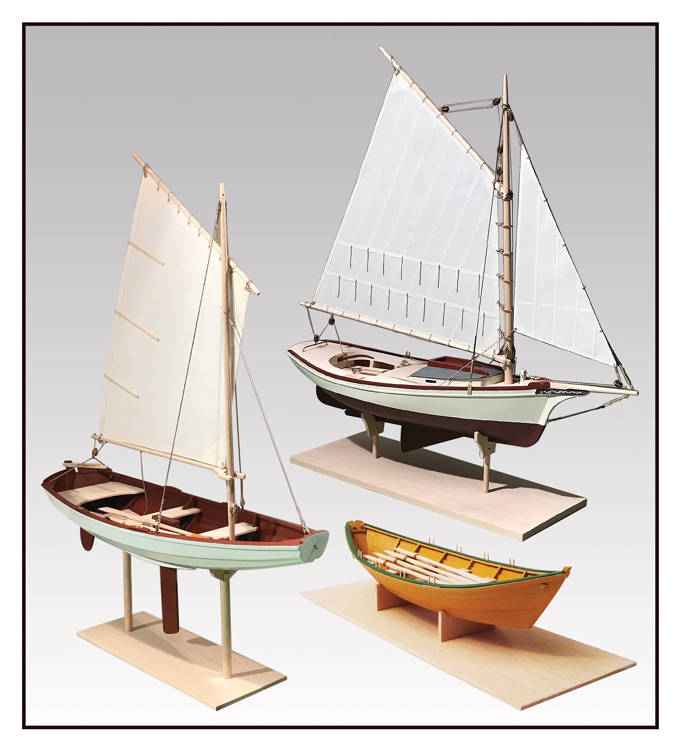 Model Shipwright Series 3 Wooden Ship Model Kits with Tools - Historically Accurate Planked Boat Building Kits for Adults & Hobbyists | Perfect for Woodworking Projects, Home Decor & Maritime History Enthusiasts