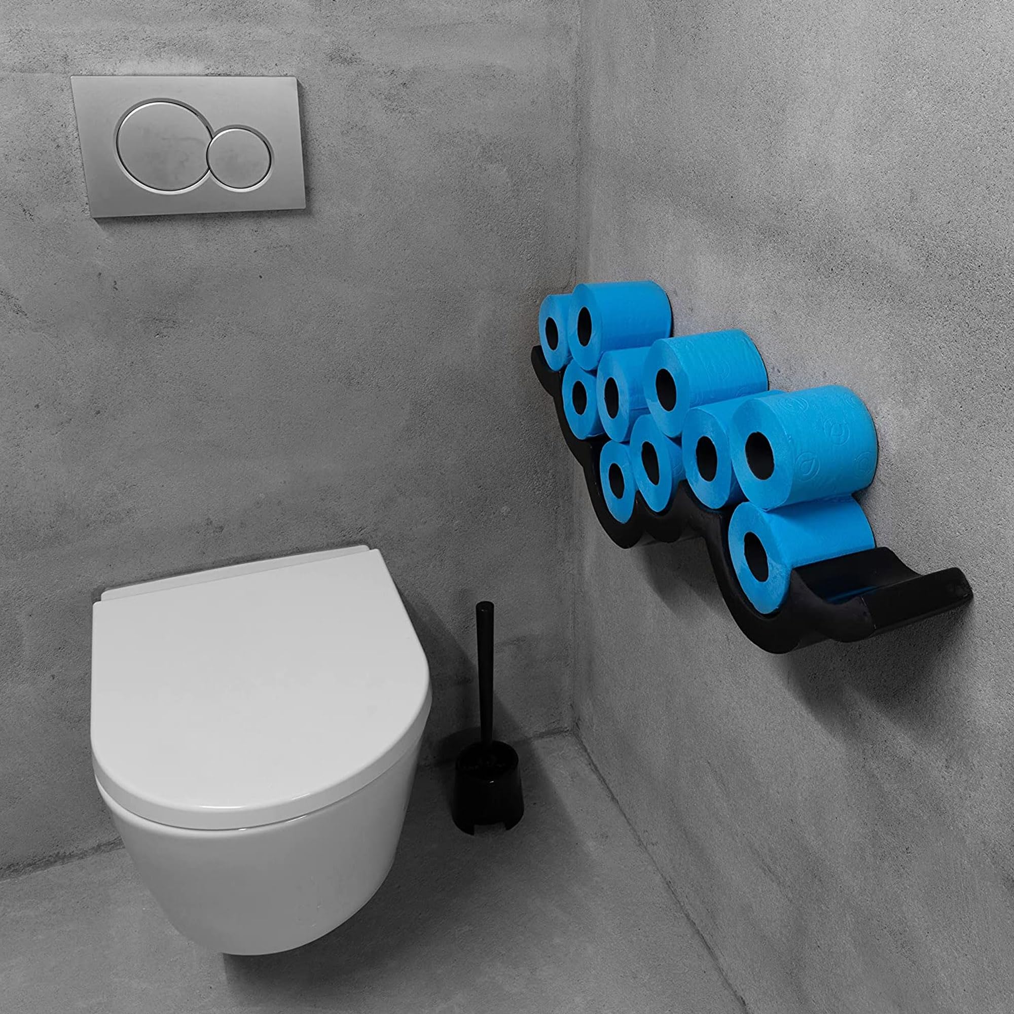 Premium Blue Toilet Paper Rolls - 6 Pack, Soft & Strong Bathroom Tissue for Home & Office Use - Ideal for Everyday Comfort and Guest Bathrooms