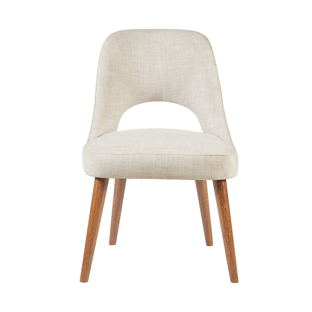 Modern Dining Chairs Set of 2 - Sturdy Wooden Side Chairs with Padded Seat - Perfect for Kitchen, Dining Room, Breakfast Nook & Small Spaces