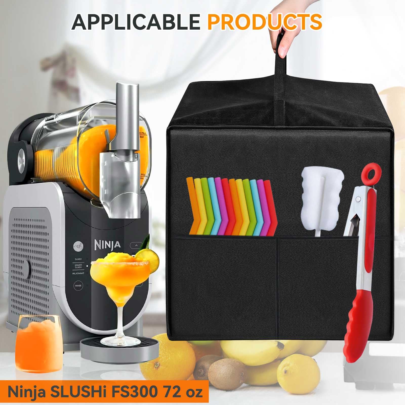 Waterproof Nylon Blender Cover for Ninja SLUSHi 72 oz Professional Frozen Beverage Maker - Black - Perfect for Smoothie Making & Kitchen Appliance Protection