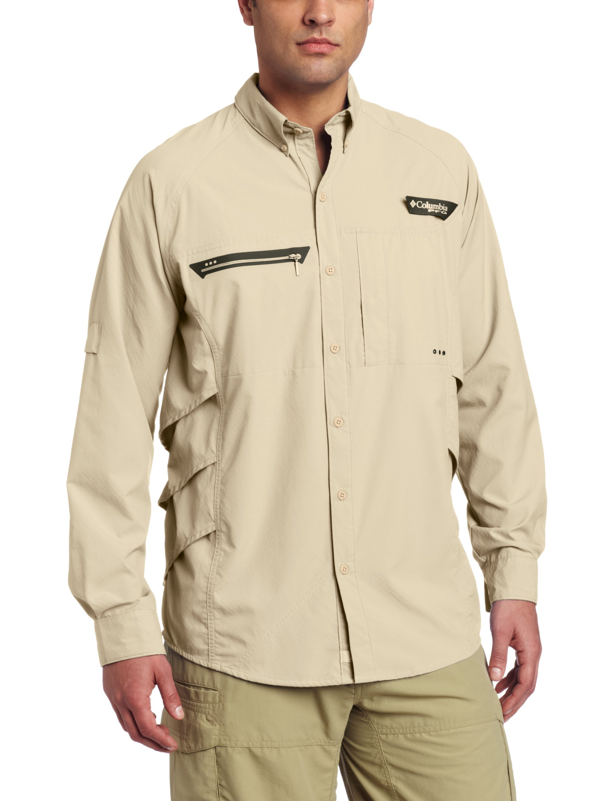 Columbia Men's Omni-Freeze ZERO Airgill Chill Long Sleeve Shirt - Cooling Performance Fishing & Hiking Shirt for Hot Weather Outdoor Activities