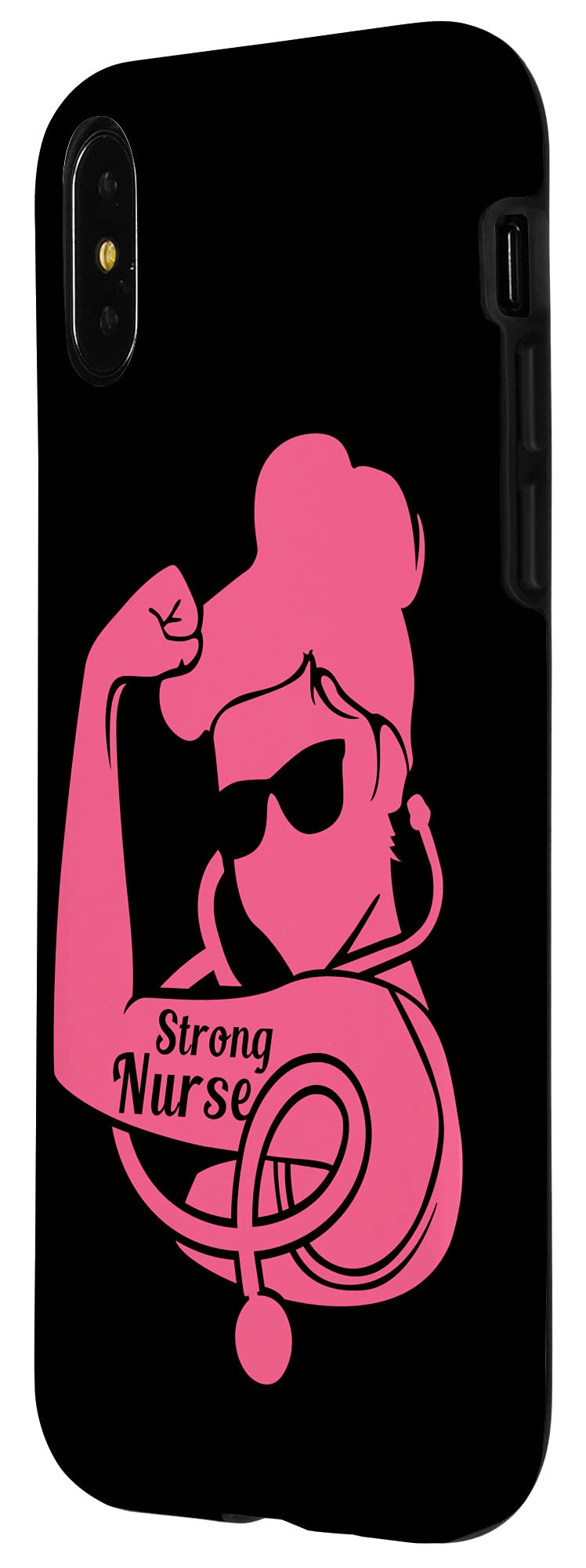 iPhone X/XS Heavy Duty Shockproof Case for Women - Trendy Nurse Design, Perfect for Healthcare Workers & Everyday Protection
