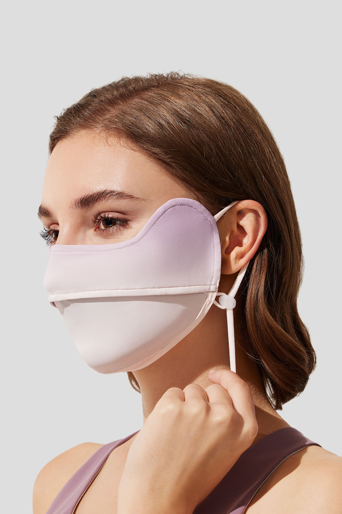 UPF50+ Cooling Face Mask for Women - UV Protection & Breathable Design - Perfect for Outdoor Sports, Running, and Summer Activities