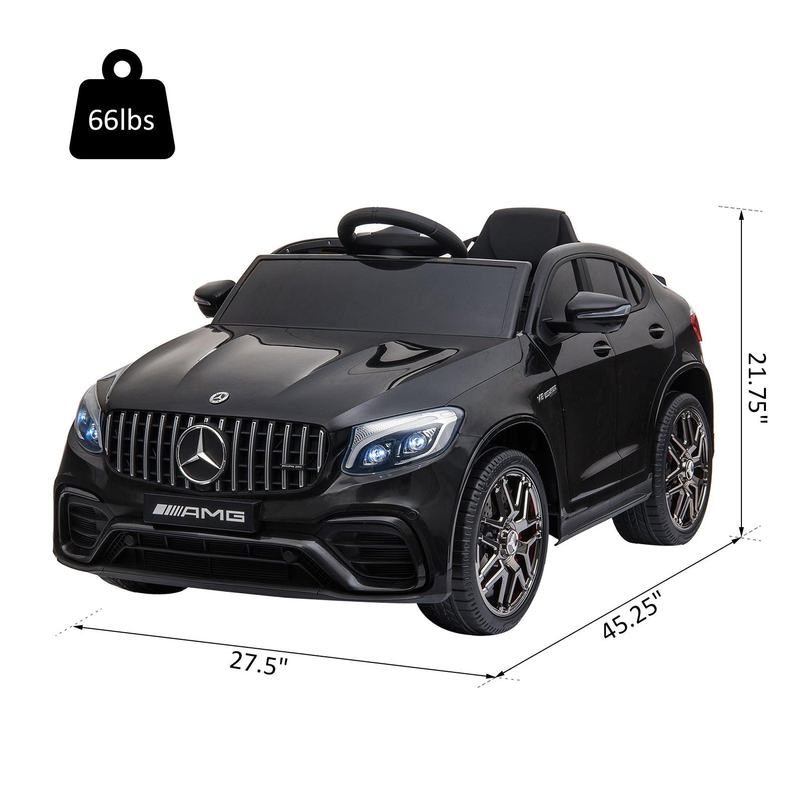 12V Electric Ride On Car for Toddlers - Mercedes Benz AMG GLC63S Coupe Style with Parent Remote Control | 2 Speed Modes, MP3 Player, LED Lights, Horn & Music | Perfect for Birthday Gifts & Outdoor Play