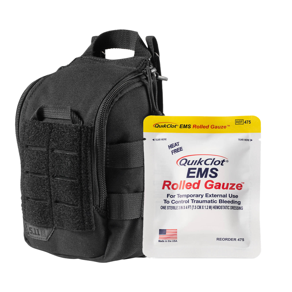 RAPIDSTOP Bleeding Control Kit - Medium Tactical First Aid Pouch for EMS & Trauma Care | Emergency Medical Supplies for First Responders & Outdoor Adventures