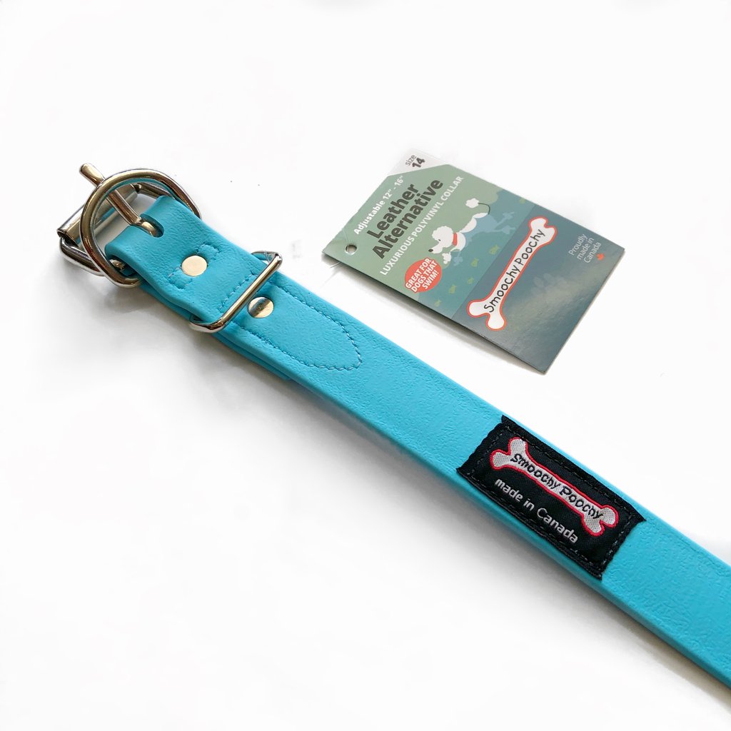Smoochy Poochy Soft & Durable Polyvinyl Dog Collar - Adjustable Pet Collar for Small Medium Large Dogs (Multiple Colors) | Perfect for Daily Walks, Training & Outdoor Adventures