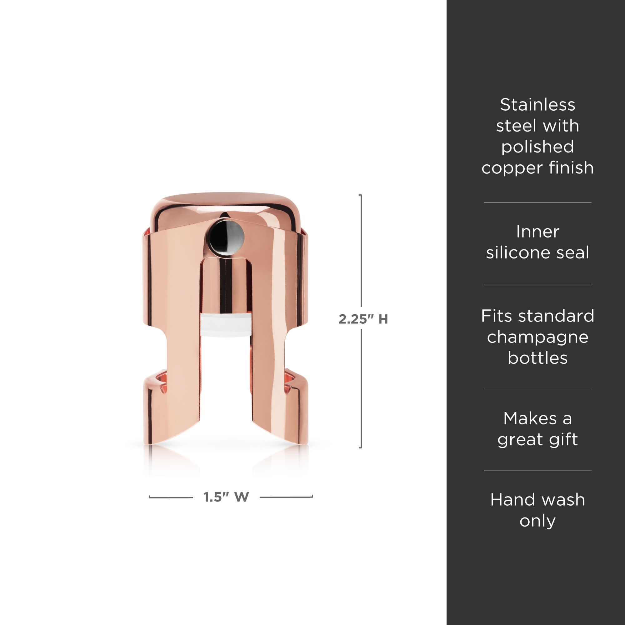 Premium Champagne Stopper - Airtight Seal for Bubbly Preservation | Perfect for Parties, Weddings & Special Occasions
