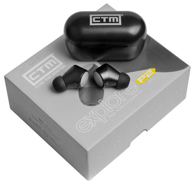 CTM Explore P2 Bluetooth Wireless Earbuds - Noise Cancelling, 30H Playtime, IPX7 Waterproof for Gym, Running, Travel & Work
