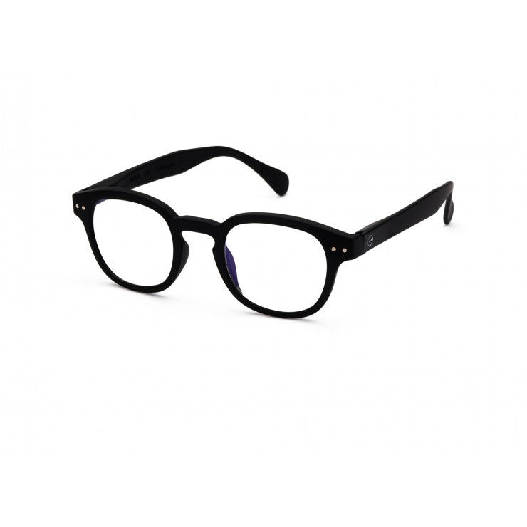 Blue Light Blocking Computer Glasses for Screen Reading - Anti Eye Strain Glasses for Men & Women - HD Vision Gaming & Office Glasses (Black) - Perfect for Digital Devices, Work & Nighttime Use