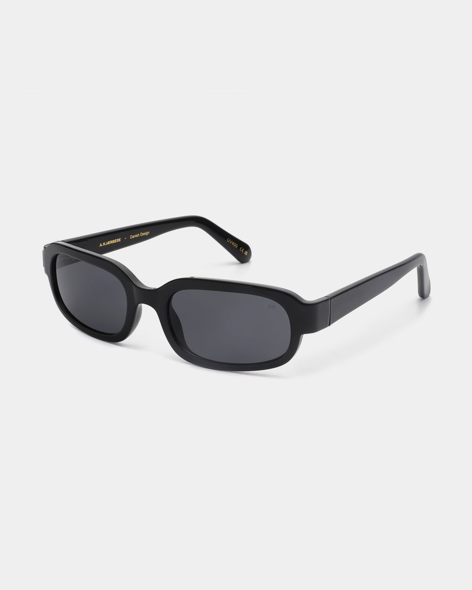 A. Kjaerbede Black Sunglasses for Men & Women - Stylish UV Protection Shades for Outdoor Activities, Driving, and Beach Vacations