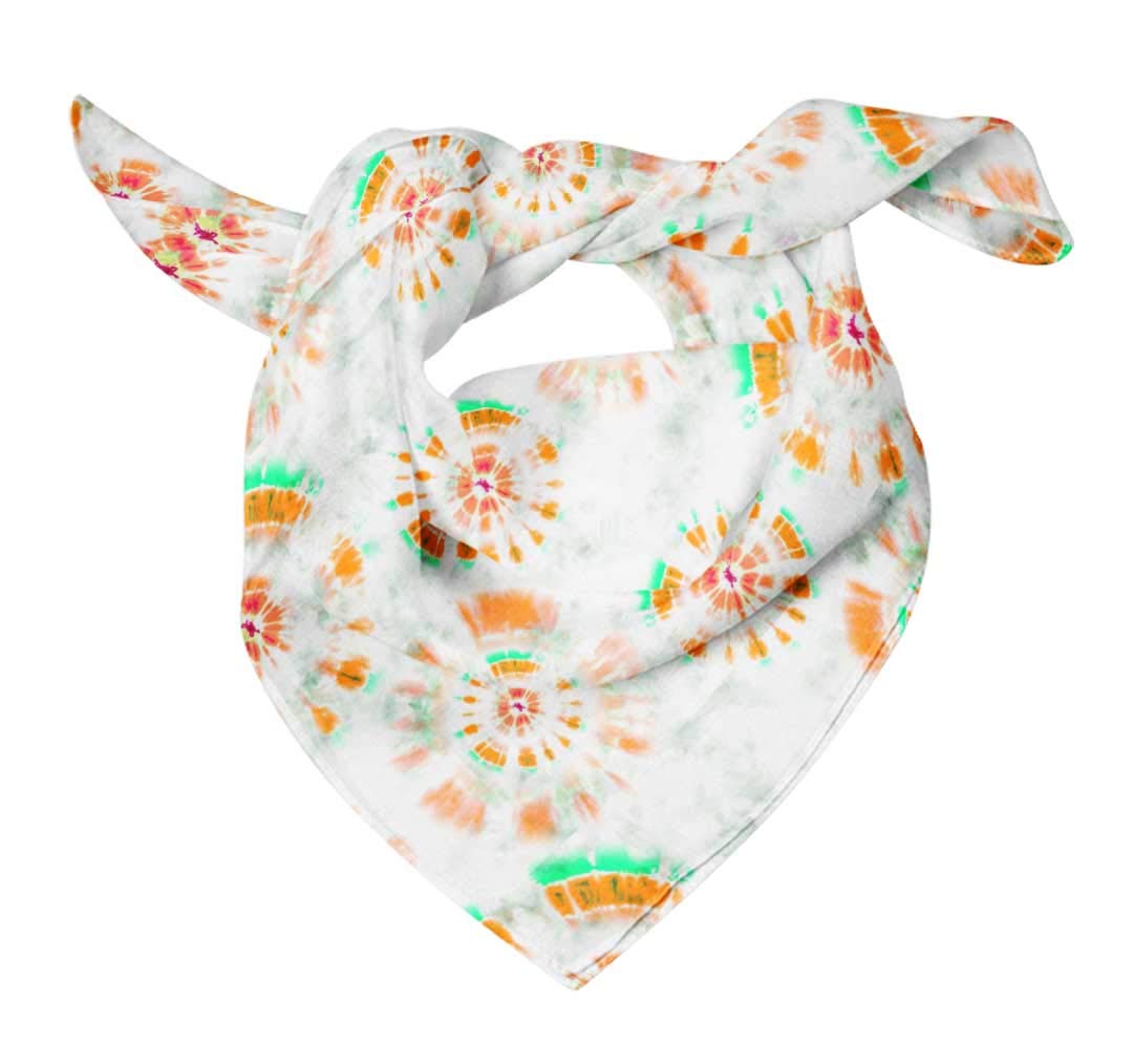Bimba Pure Silk Printed Head Bandanas & Neck Scarves for Women - Soft Summer Fashion Accessories for Yoga, Beach, Outdoor Activities