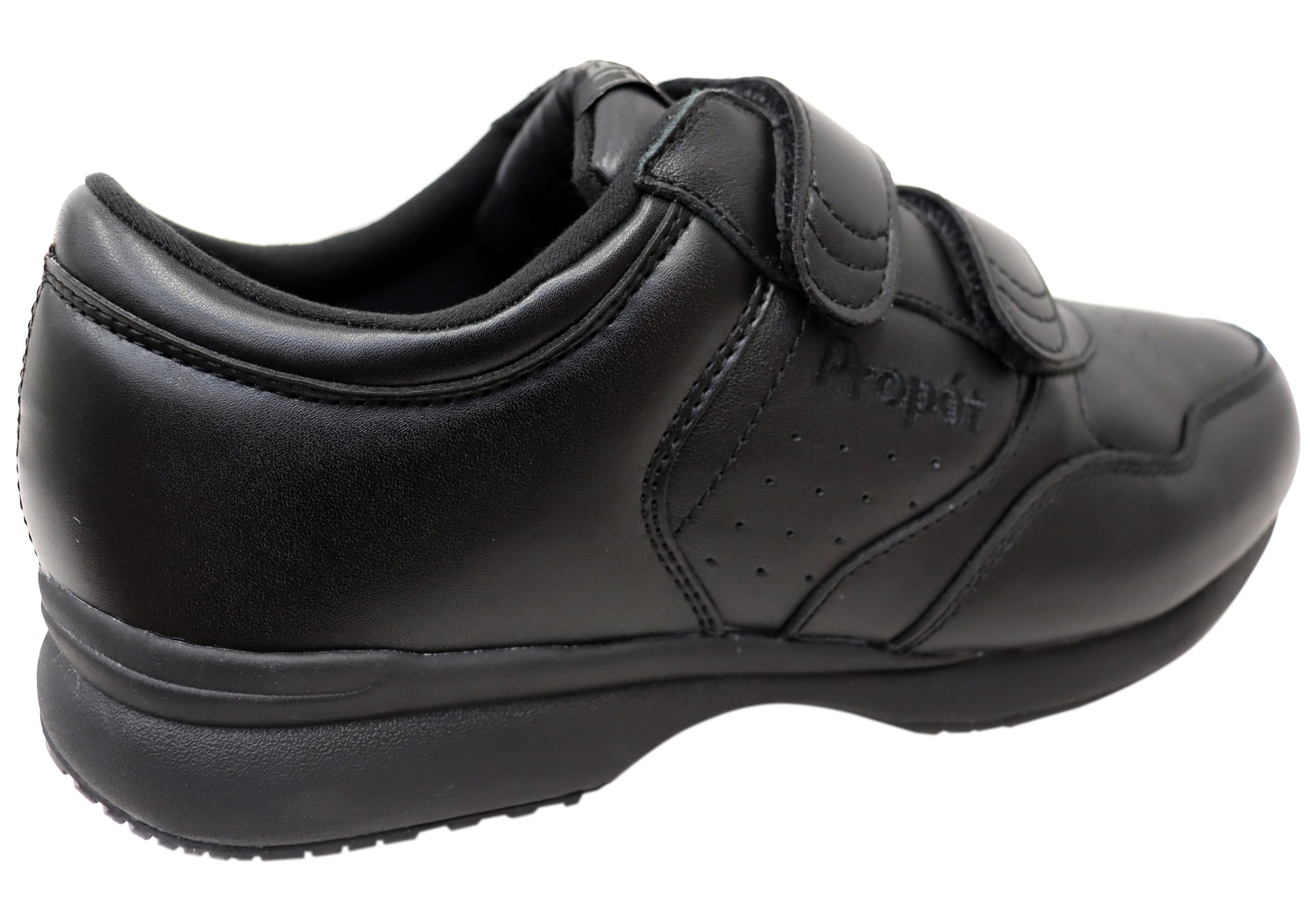 Propet Men's Life Walker Strap 3E Extra Wide Comfortable Leather Walking Shoes for Plantar Fasciitis & Arch Support - Ideal for Walking, Standing All Day & Elderly Foot Care