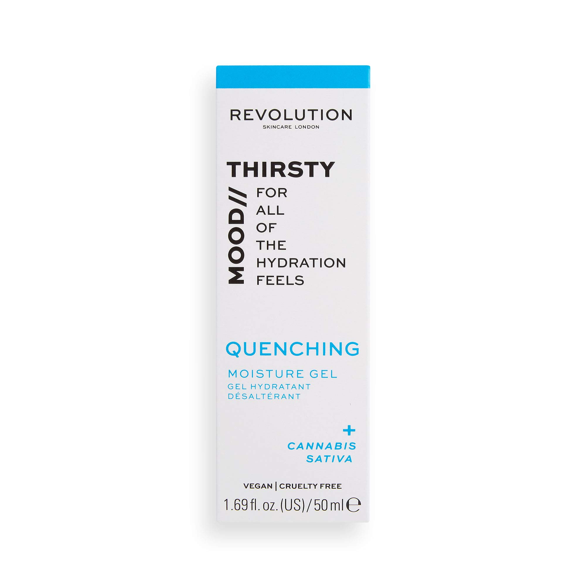 Revolution Skincare London Mood Quenching Moisture Gel 50ml | Hydrating Face Moisturizer for Dry Skin | Perfect for Daily Skincare Routine & Night Care