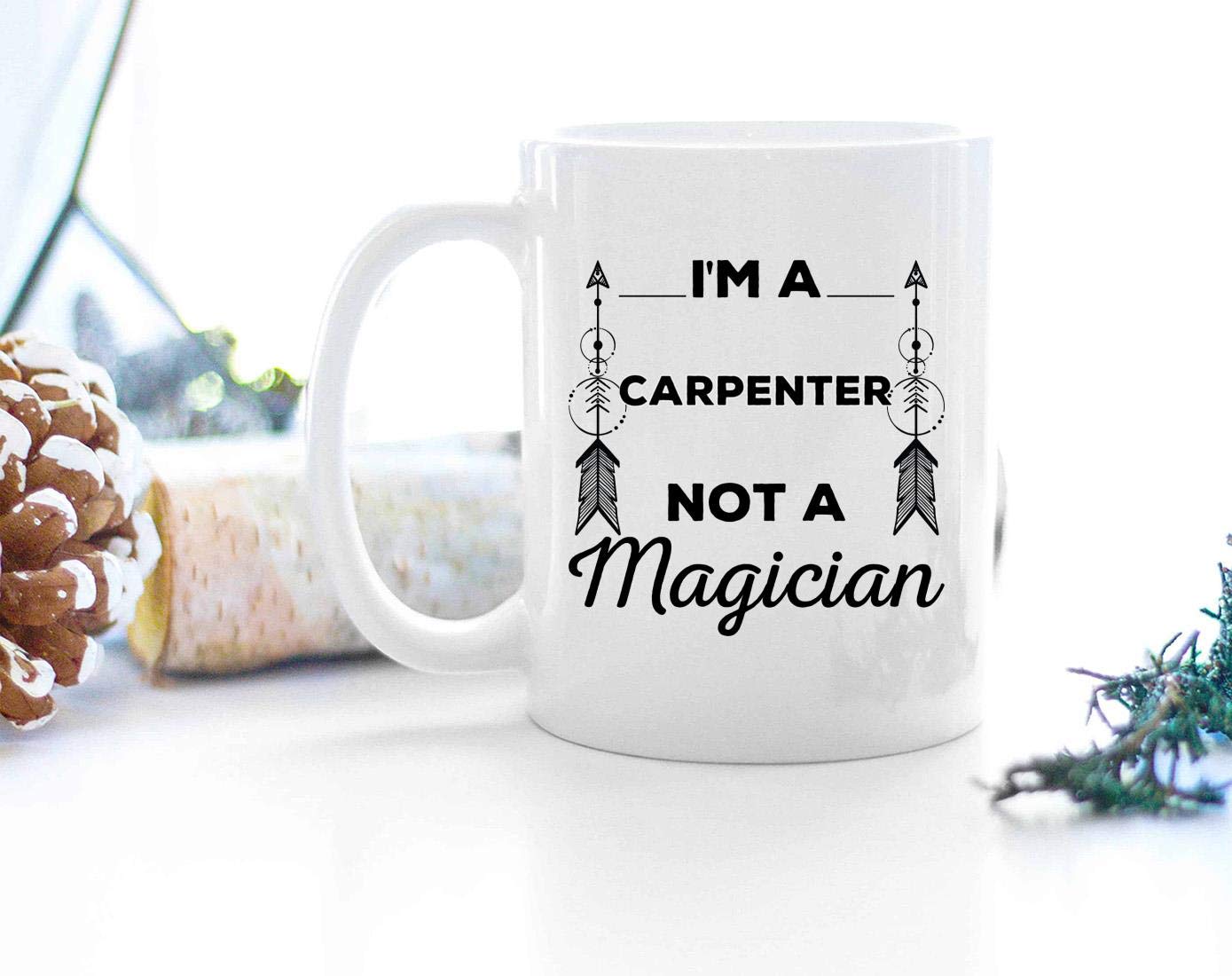 Funny Carpenter T-Shirt Gift Mug for Men & Women - Woodworker, Bricklayer, Wood Maker, Sculptor, Roofer Coffee Cup - Perfect for Workshop, Job Site & DIY Enthusiasts