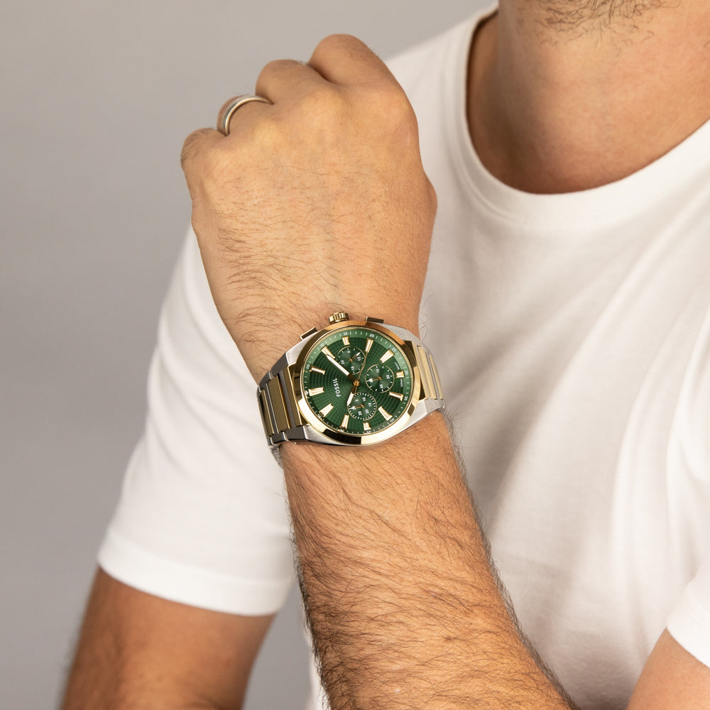Fossil Everett FS6106 Men's Chronograph Watch - Stylish Analog Quartz Watch for Business, Casual & Everyday Wear