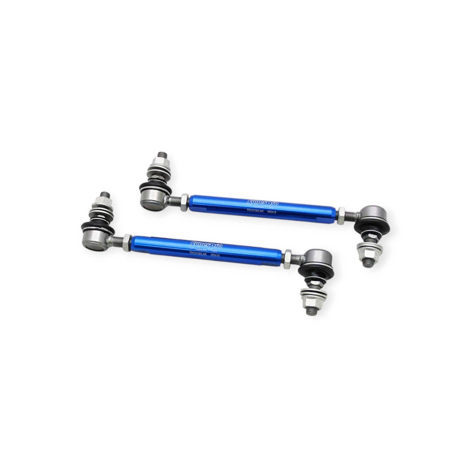 SuperPro Front HD Adjustable End Link Set 12mm Studs 210mm 260mm Length (TRC12160) - Heavy Duty Suspension Upgrade for Off-Road Trucks & Performance Cars