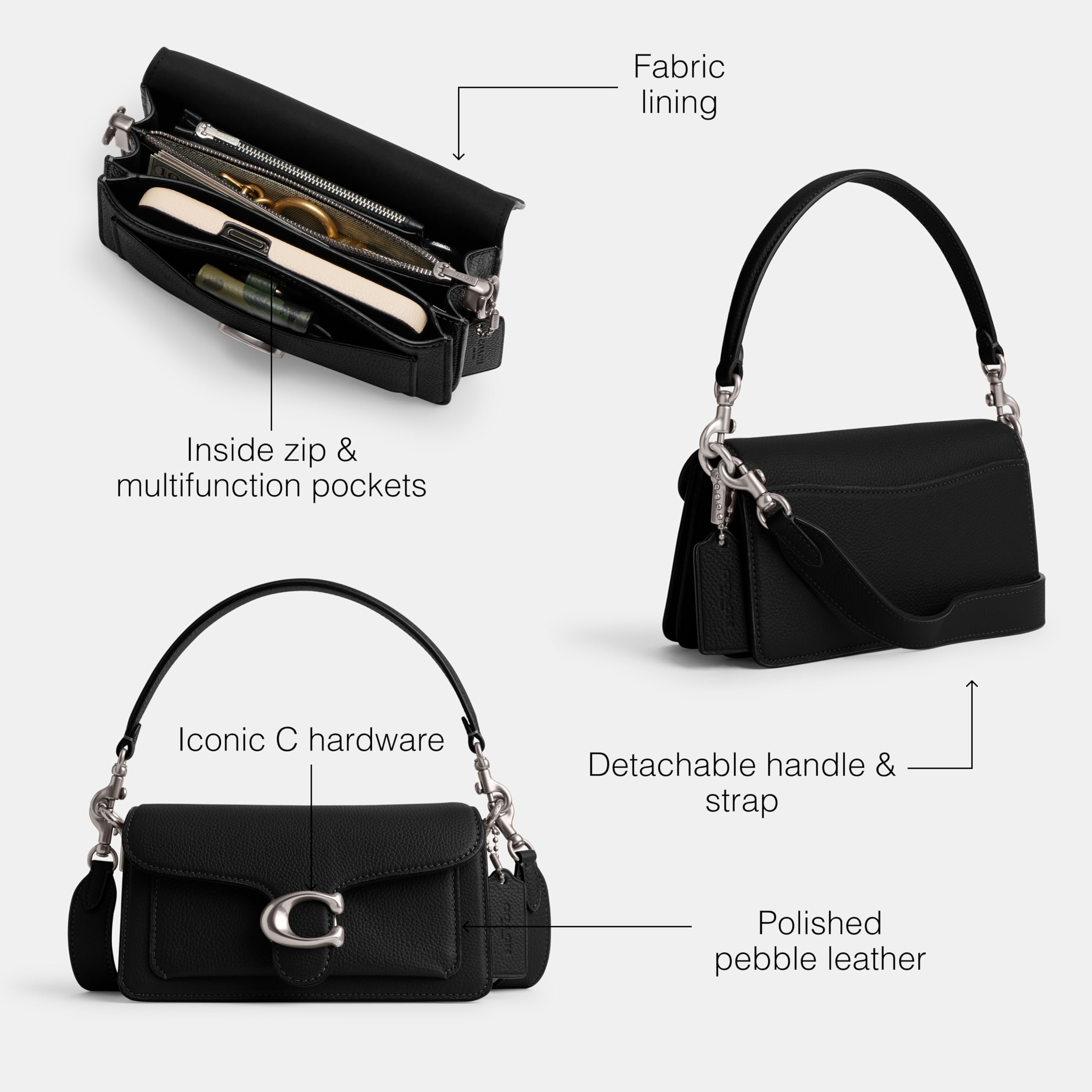 Coach Tabby 20 Shoulder Bag for Women - Stylish Crossbody Purse with Adjustable Strap, Perfect for Work, Travel & Everyday Use