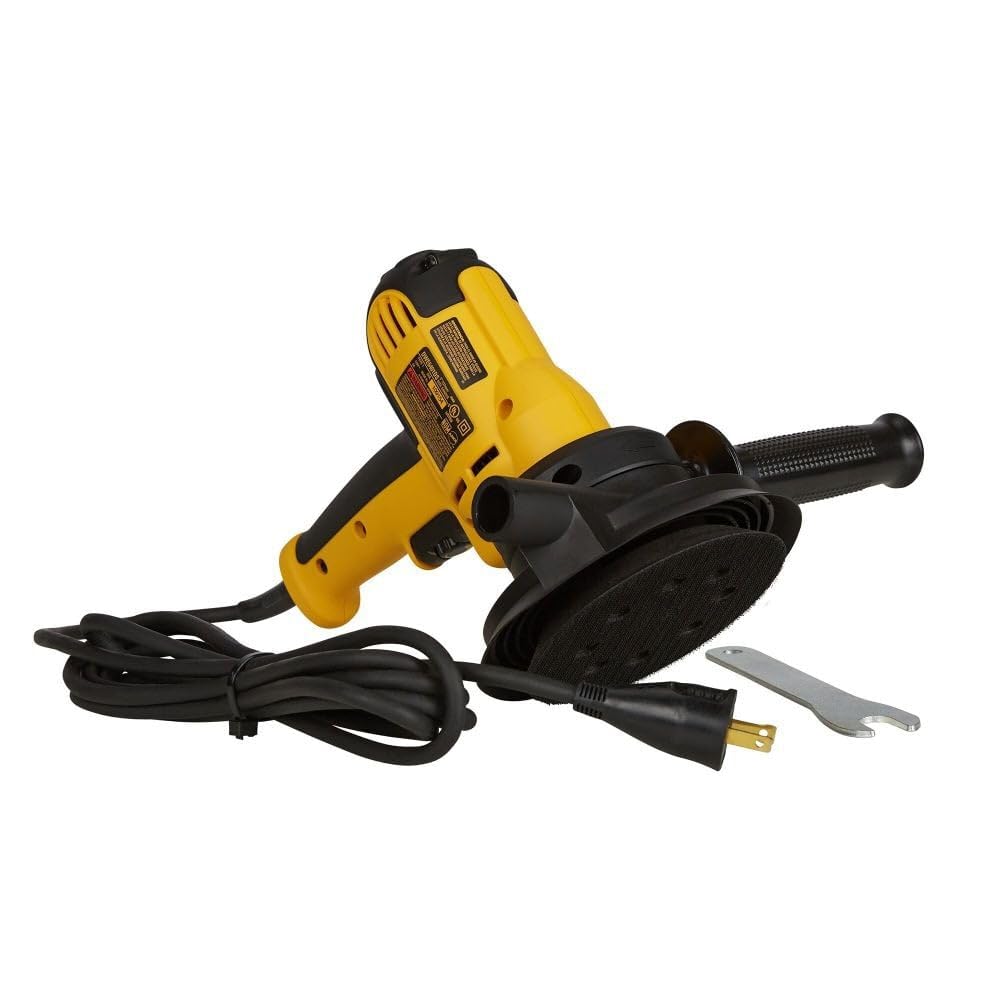 DEWALT 5-Inch Variable Speed Rotary Sander with Dust Shroud - Professional Woodworking & Metal Sanding Tool for DIY Projects & Home Renovation