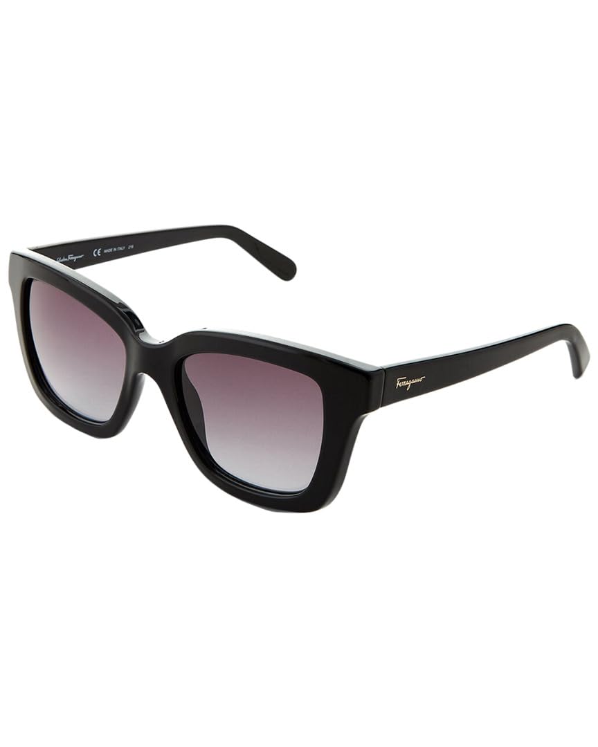 Ferragamo SF956S Women's Sunglasses - Classic Black Aviator Style for UV Protection & Fashion | Perfect for Beach, Driving & Outdoor Activities