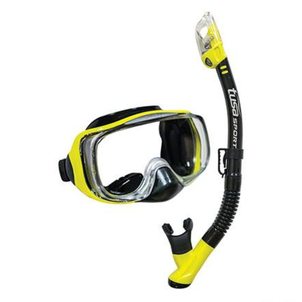 TUSA SPORT UC3325 Adult Pro Snorkel Set - High Performance Diving Mask & Snorkel for Scuba, Freediving & Beach Vacations