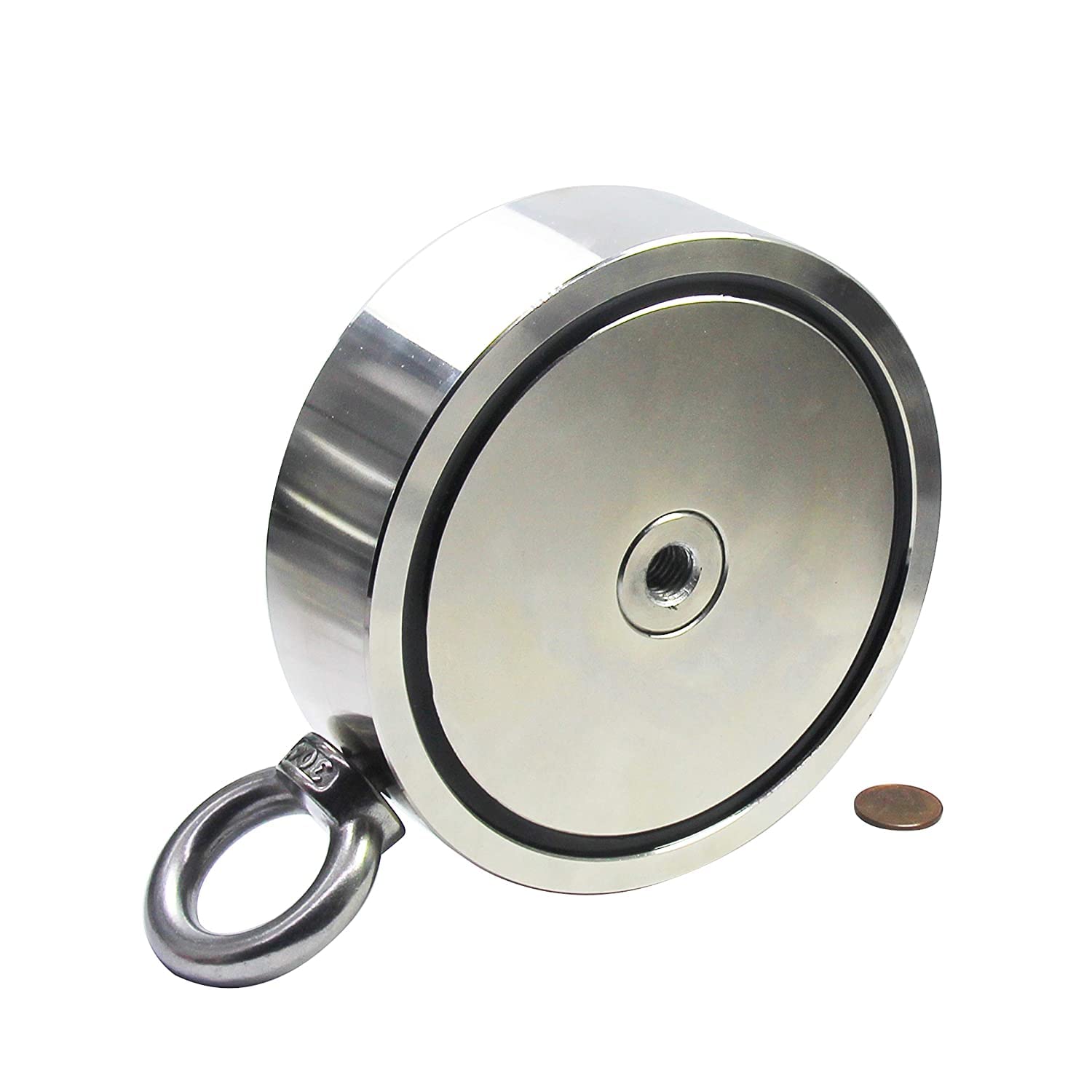 Brute Magnetics Wildebeest Magnet Fishing Kit - 4250 lb Double Sided Neodymium Rare Earth Magnet with Waterproof Case, 65ft Heavy Duty Rope, Carabiner, Gloves & Threadlocker | Perfect for Underwater Treasure Hunting, Metal Detecting & Outdoor Adventures