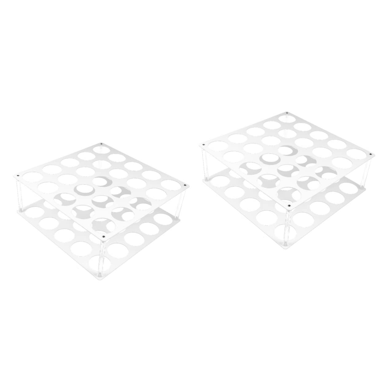 FAVOMOTO 2-Pack Vinyl Roll Storage Stand with Wall Shelf Brackets - Heavy Duty Plastic Bed Sheet Holder & Vinyl Paper Organizer for Craft Room, Office, and Home Organization