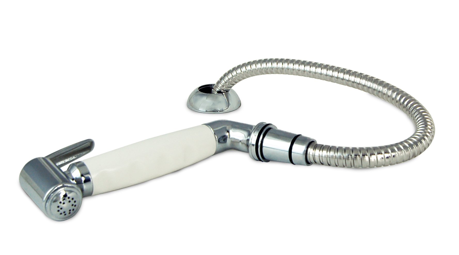 Ambassador Marine Hammer-Head Deck Sprayer with Elbow & 6-Ft Stainless Steel Hose - Boat Cleaning, Deck Washing & Marine Maintenance Tool