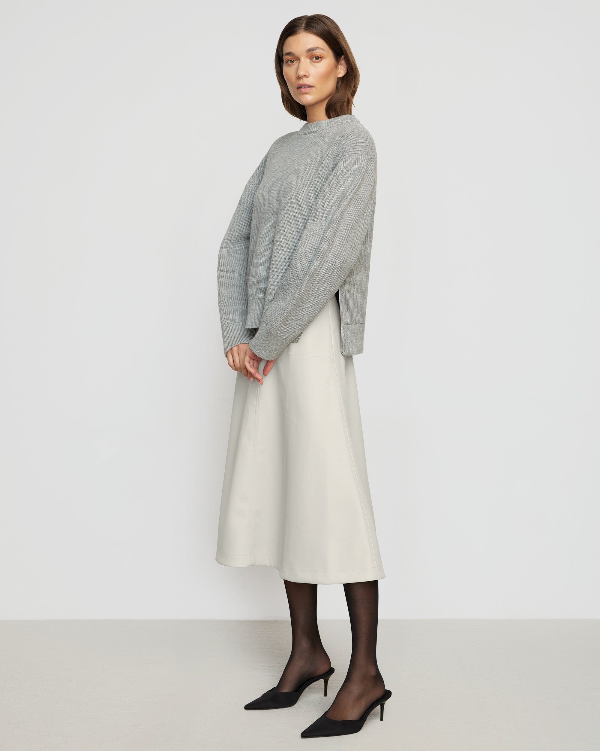 Organic Cotton Side Zip Sweater for Women - Soft & Comfortable Pullover for Casual Wear, Layering & Outdoor Activities