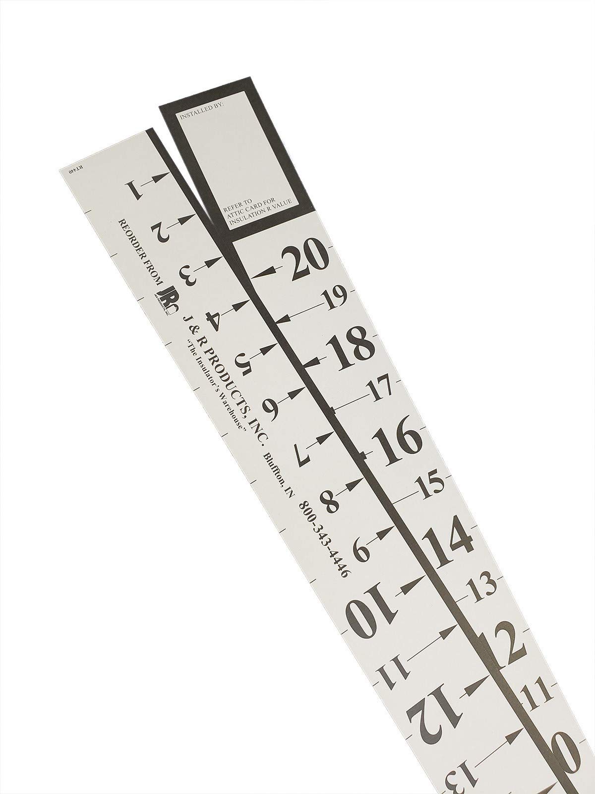20 Inch Attic Measuring Rulers - Bulk Pack of 1000 - Perfect for Construction, Roofing, and DIY Home Improvement Projects