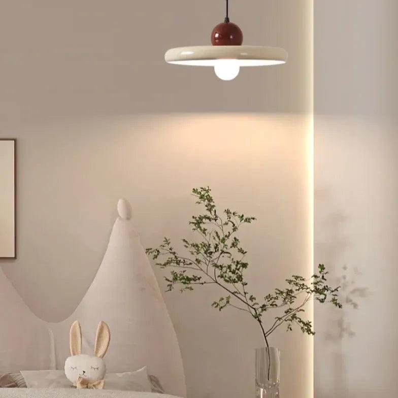 Modern Round LED Pendant Light with Umbrella Shade - Stylish Ceiling Lighting Fixture for Dining Room, Kitchen Island, Bedroom & Living Room Decor