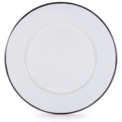 Premium Black Rim Dinner Plates Set of 4 - Elegant Stoneware for Fine Dining, Restaurants & Home Entertaining