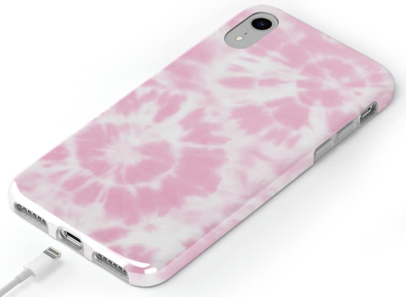 Casely iPhone XR Case - Light Pink Tie Dye Protective Phone Cover | Shockproof & Scratch Resistant | Perfect for Everyday Use, Travel & Outdoor Activities