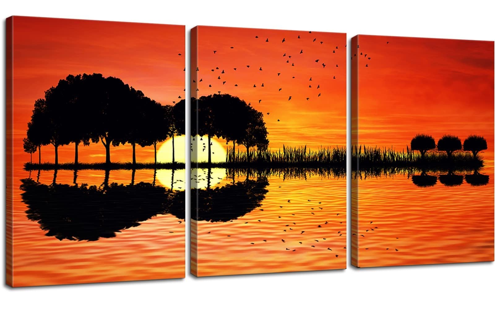 Guitar Canvas Wall Art - 3-Piece Set (20''W x 28''H) - Music Poster for Home & Bedroom Decor - Perfect for Living Room, Studio & Music Lover Gifts