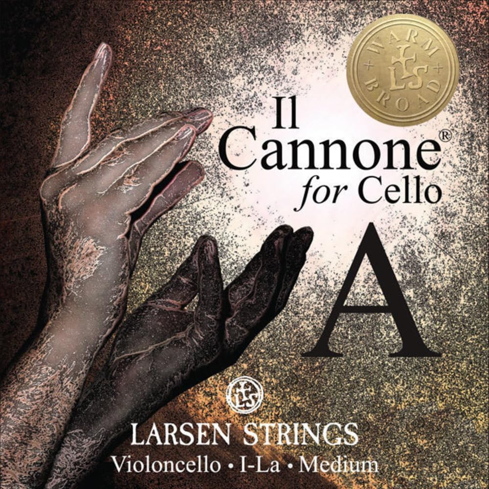 Premium LARSEN STRINGS Il Cannone Cello Strings - Warm & Broad Steel Core for Professional Cellists | Perfect for Solo Performances & Orchestral Playing