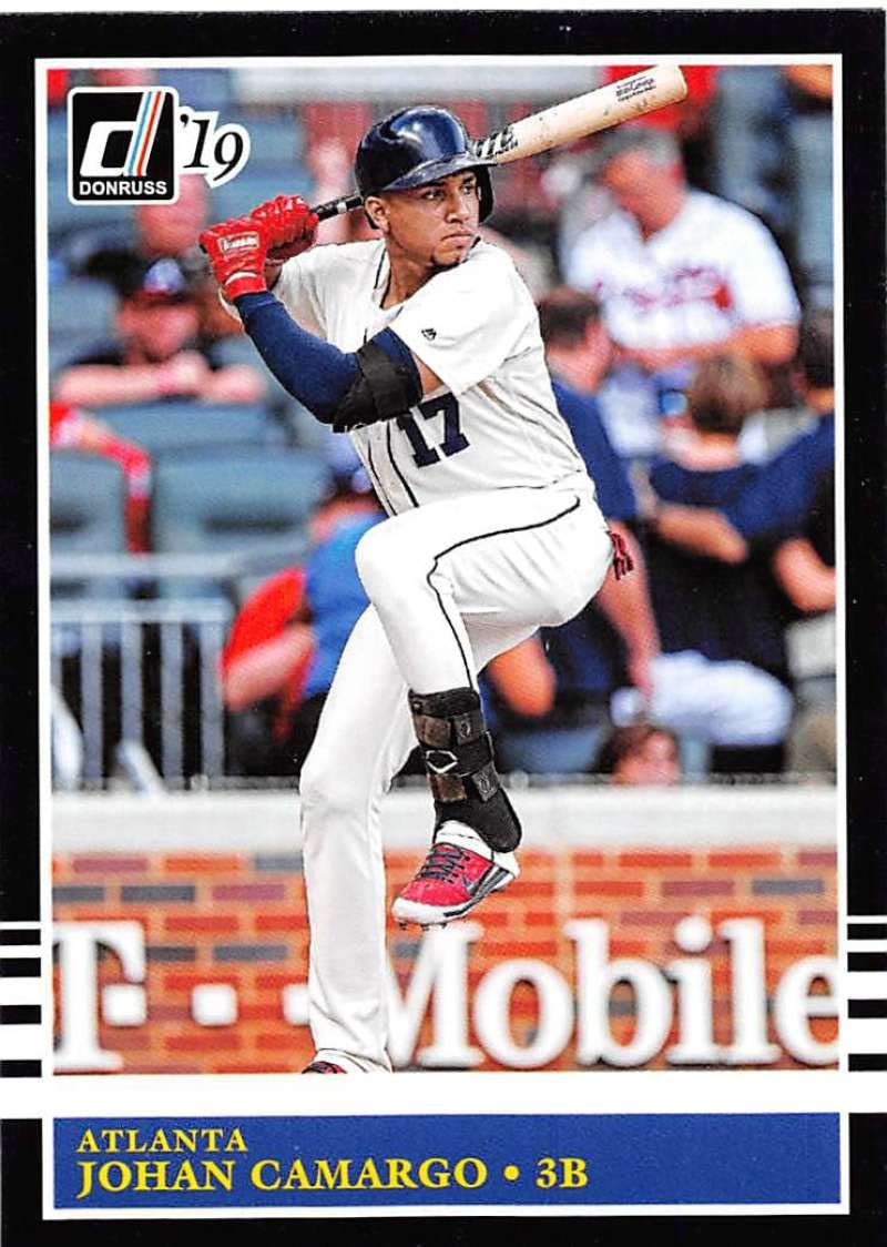 2019 Donruss Baseball #206 Johan Camargo - Atlanta Braves 1985 Retro Card for Collectors