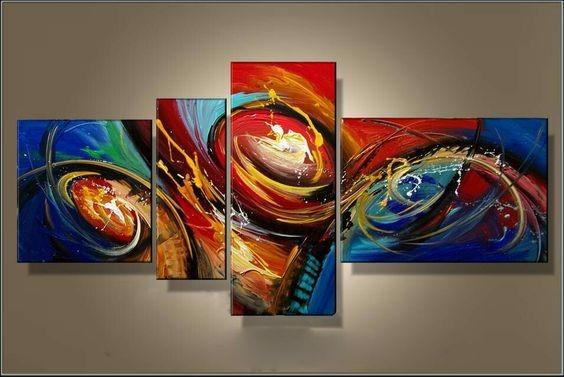 Modern Abstract Acrylic Canvas Painting - Large Contemporary Wall Art for Living Room Decor, Perfect Above Sofa Artwork | Home & Office Decoration
