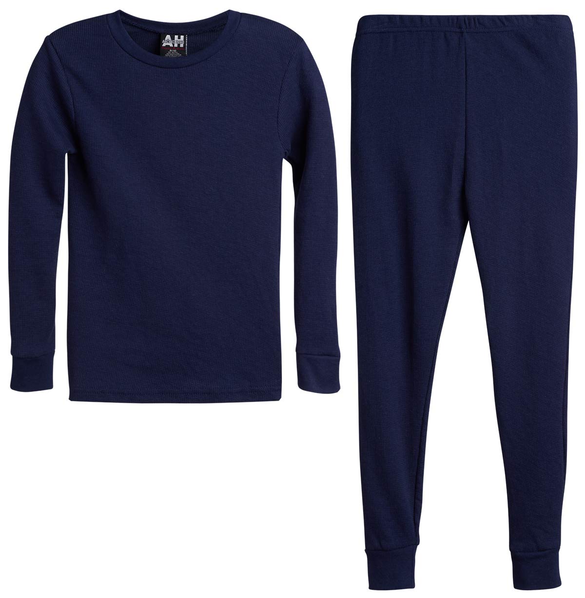 Boys' Thermal Underwear Set - 2 Piece Waffle Knit Long Sleeve Shirt & Pants for Kids (Sizes 2T-18) | Warm Winter Base Layer for Outdoor Activities, Skiing & Snow Play