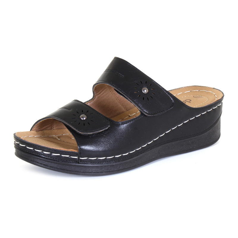 Women's Edna Velcro Sandals - Comfortable Adjustable Straps for Walking, Travel & Casual Wear - Summer Beach & Outdoor Slip-On Shoes