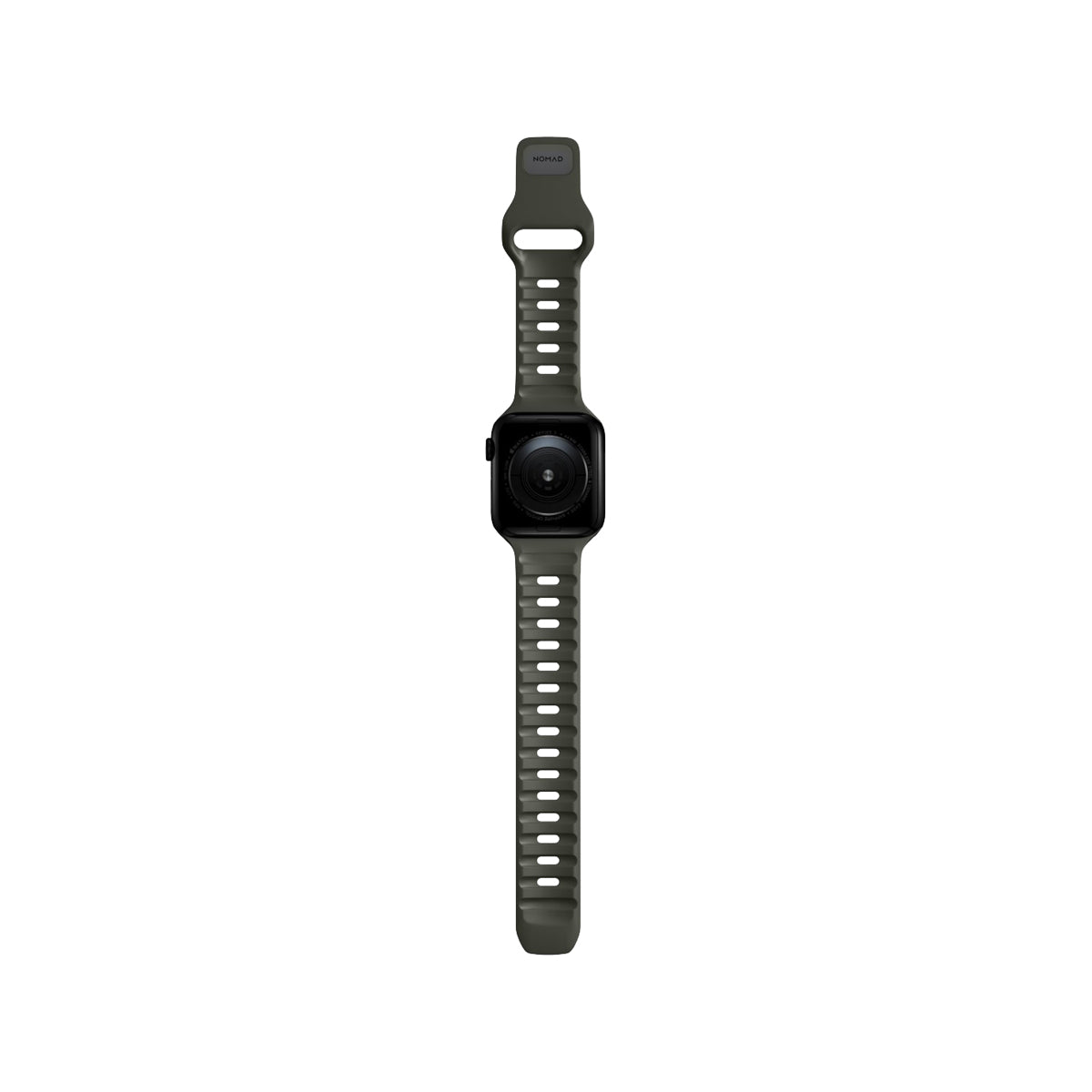 Nomad Sport Band for Apple Watch 45mm / 49mm - Premium Durable Ash Green Silicone Strap | Perfect for Workouts, Running & Everyday Wear